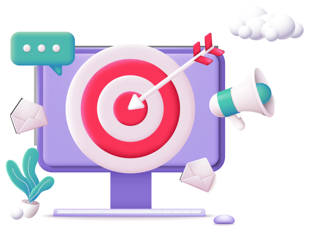 Illustration représentant la digitalisation d'entreprise et le développement web